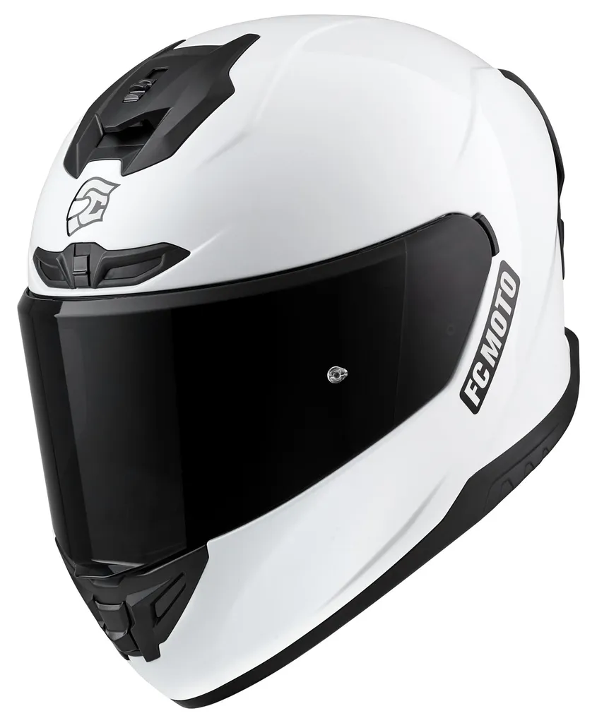 Casque Moto Intégral FC-Moto G-361S Blanc - Protection Route Taille XS
