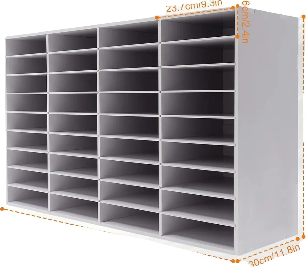 Organiseur littéraire 36 cases PVC pour éliminer le désordre de bureau