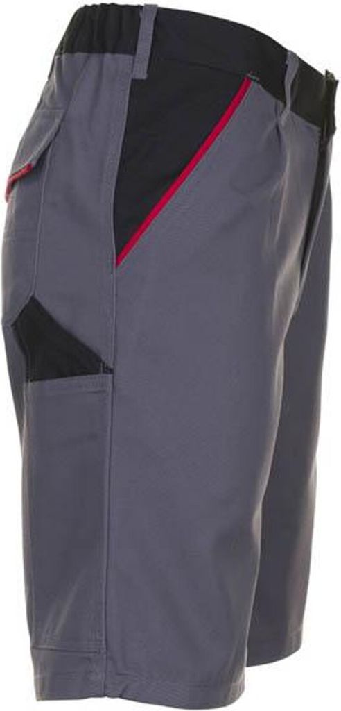 Planam Shorts Highline Gr. 4XL schiefer/schwarz/rot Produktbild 