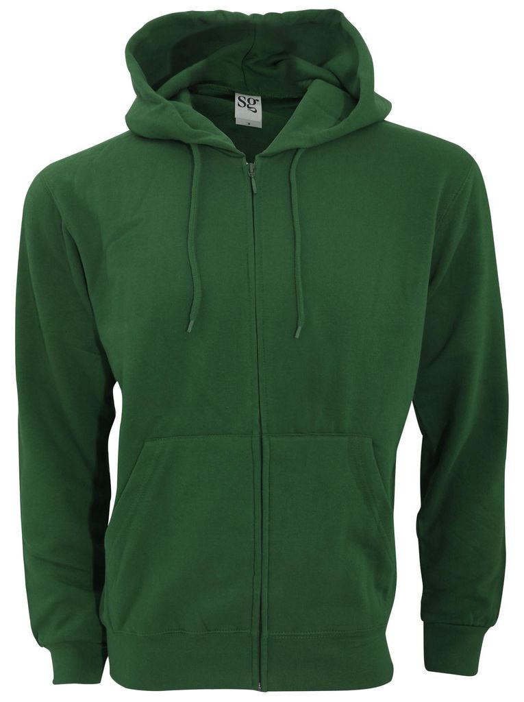 SG Kapuzenjacke mit Reißverschluss FK777 (L) (Flaschengrün)