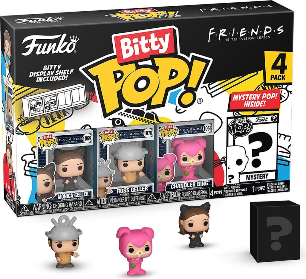 Friends - Monica Geller Rose Chandler Bing 4er Pack   - Produktbild 