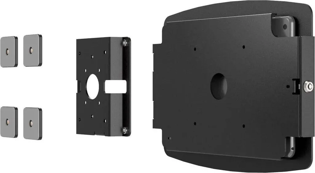 Support Tactile Fixe en Acier Noir Space Passive Stand pour Tablettes