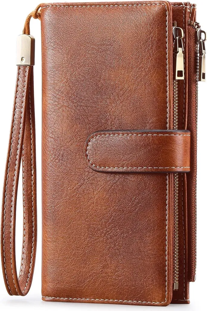 Regalo Donna: Portafoglio Lungo in Pelle con RFID e Confezione