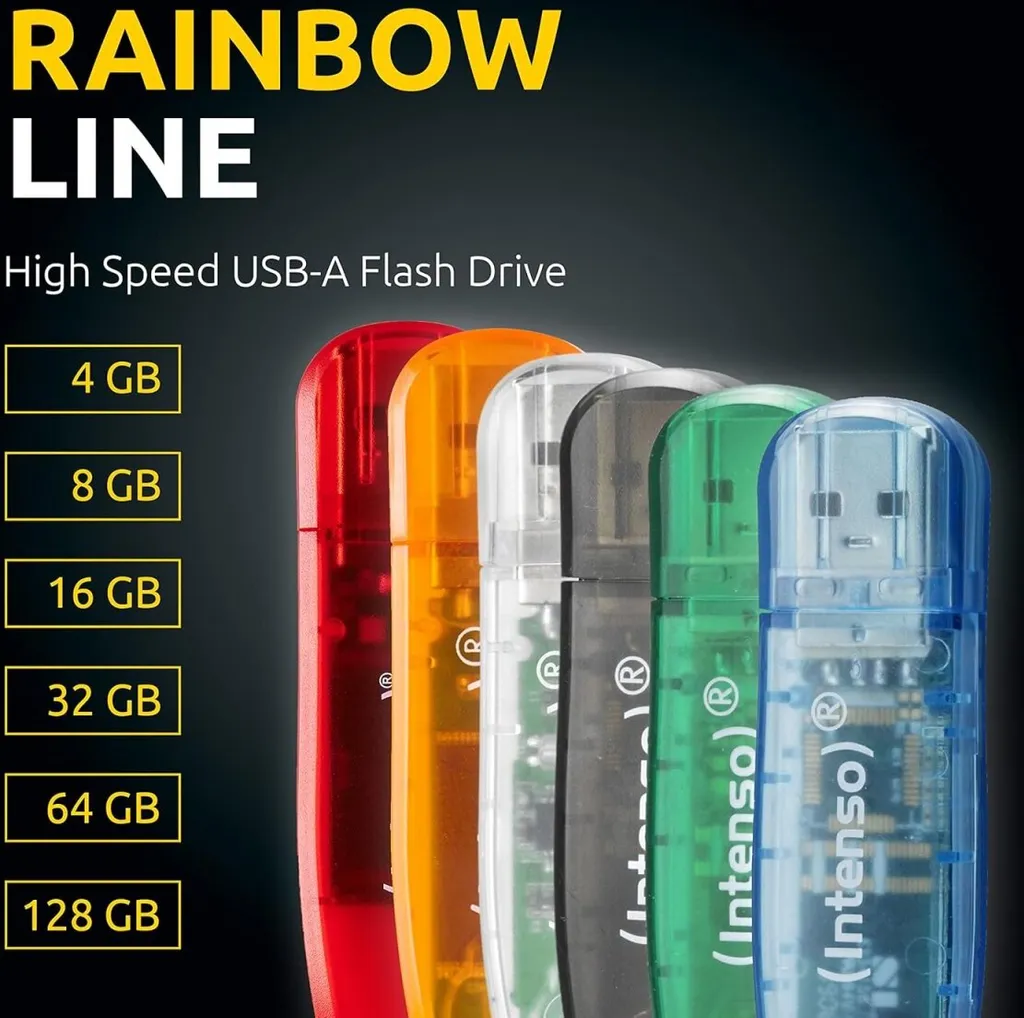 Intenso USB-Stick 32GB 2.0 Linea Arcobaleno trasparente - 6