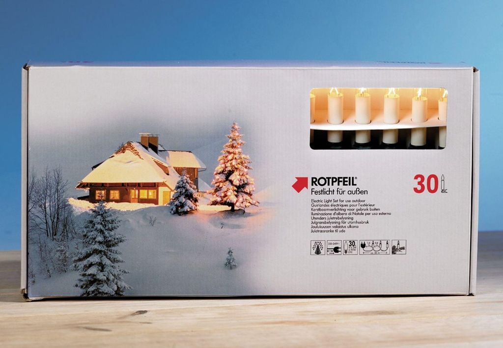 ROTPFEIL Top-Chaîne lumineuse 30 extérieur E10 vert clair Image du produit 