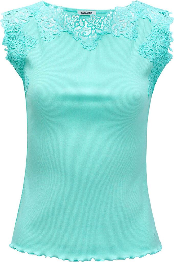 Salsa Jeans 21009373 ärmelloses T-shirt Grün XL Frau Grün XL