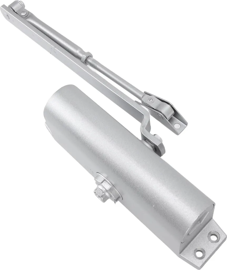 Ferme-porte coupe-feu à tampon hydraulique réglable en aluminium
