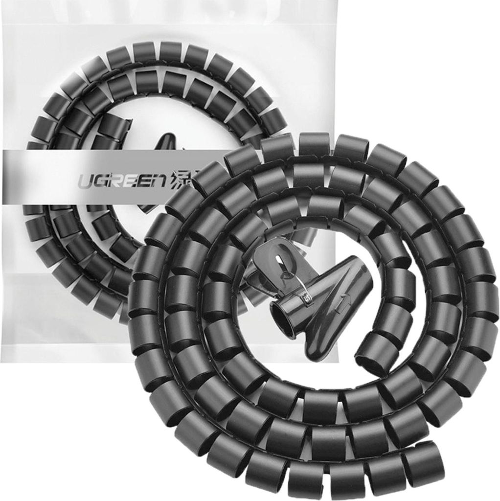 Tubo raccoglicavi UGREEN, 25 mm, 3 m - nero Immagine del prodotto 