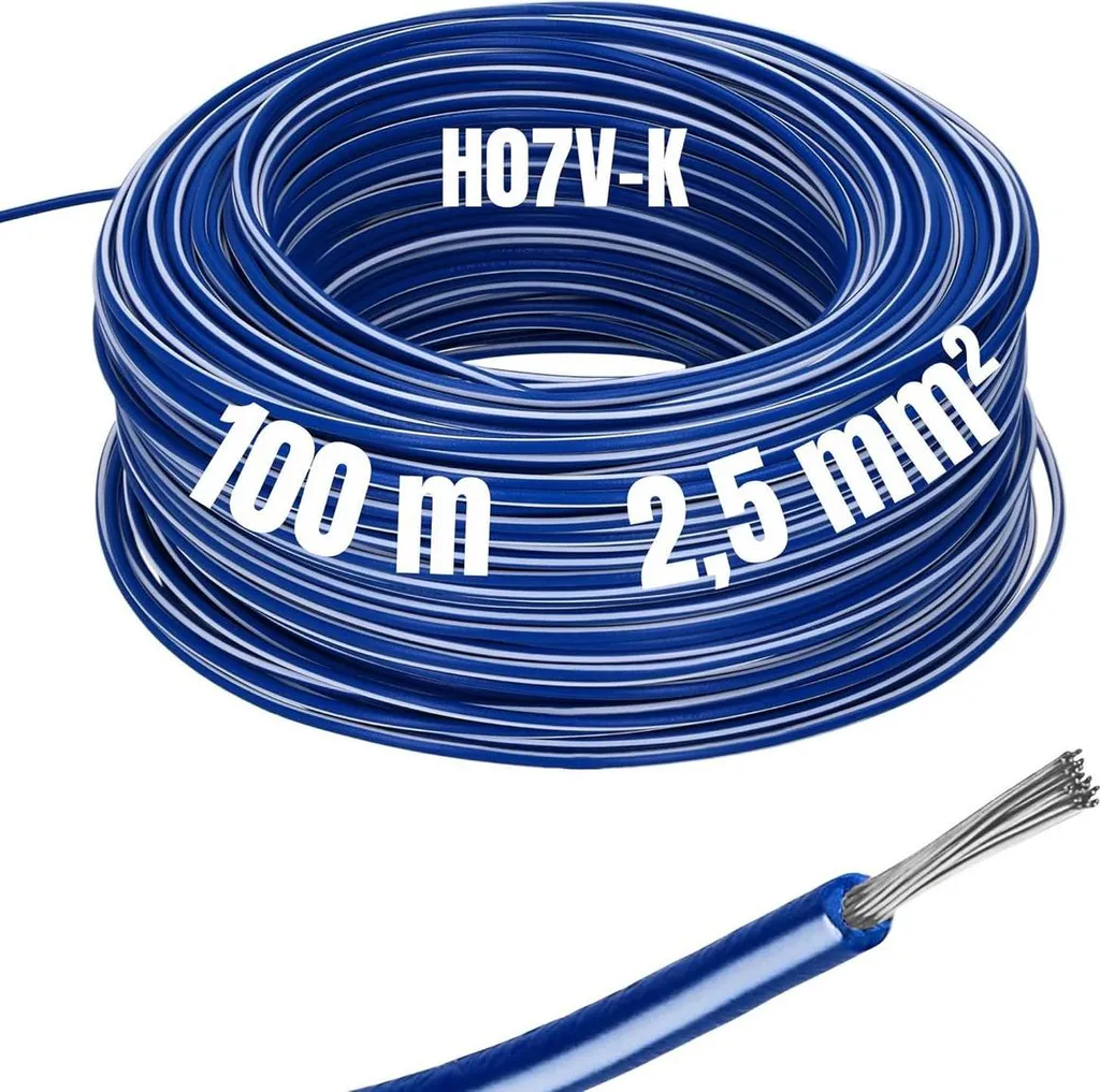 Câble LAPP SC 2.1 Multi-Standard 2.5 mm² bicolore Bleu Blanc Bobine 100m