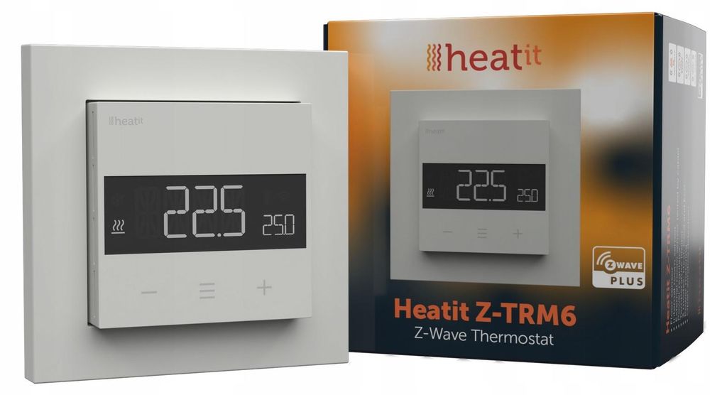 Termostat Heatit Z-TRM6 Biały RAL 9003 Z-Wave 3600W 16A Zdjęcie produktu 