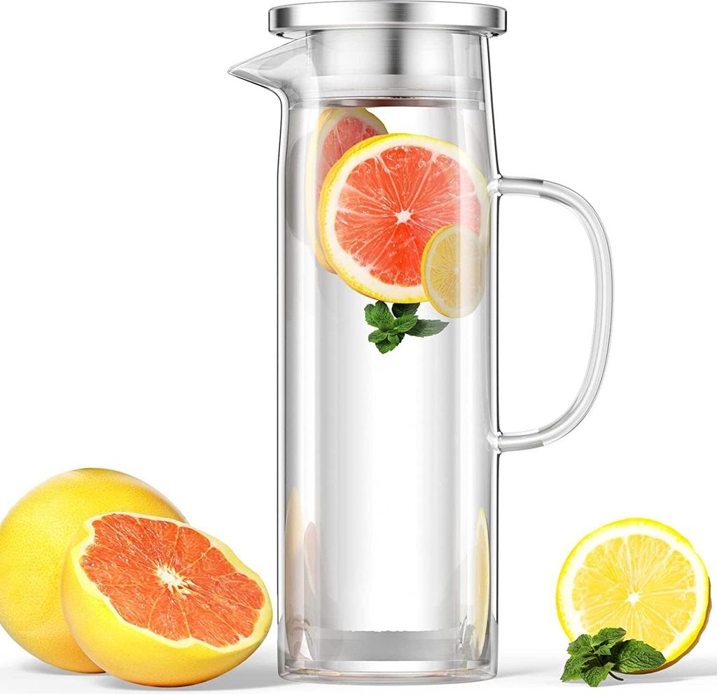 Wasserkaraffe mit Deckel - 15 Liter, aus Borosilikatglas