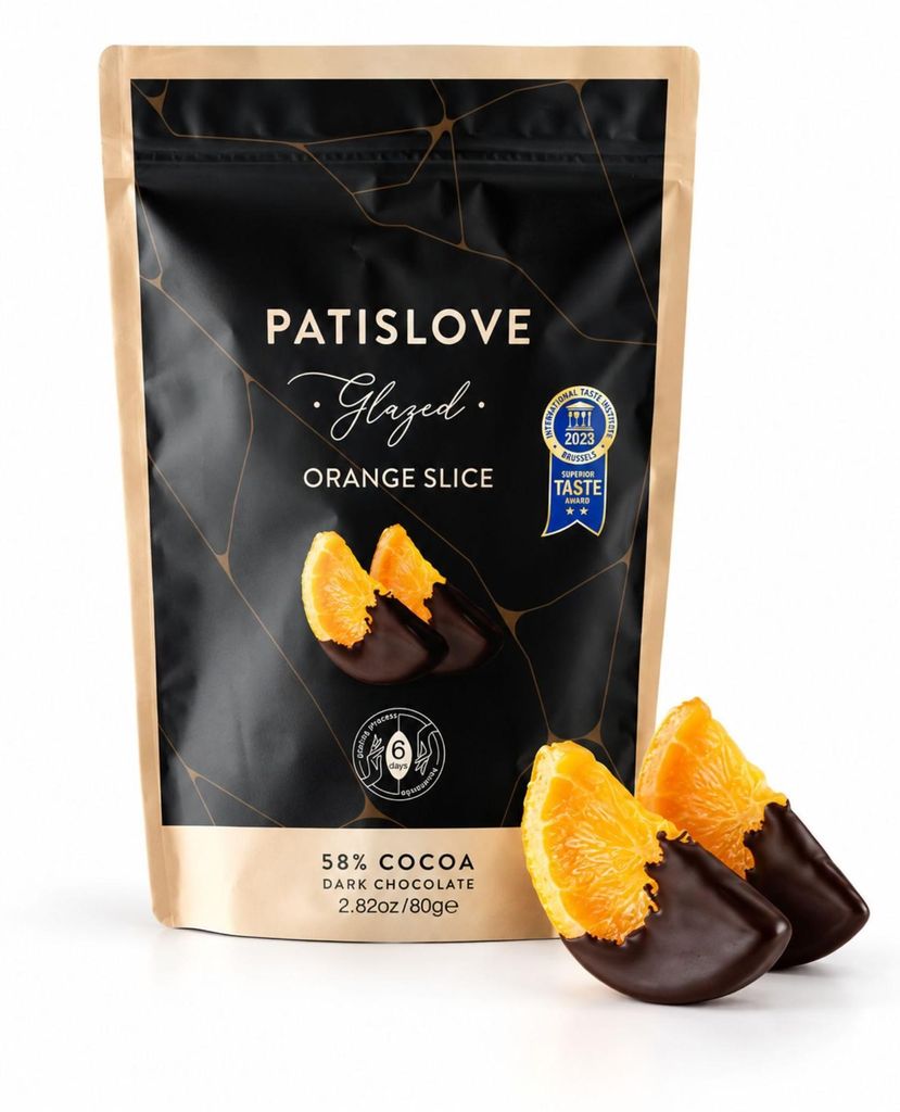 Tranches d'orange enrobées de chocolat noir amer (58 % de Image du produit 