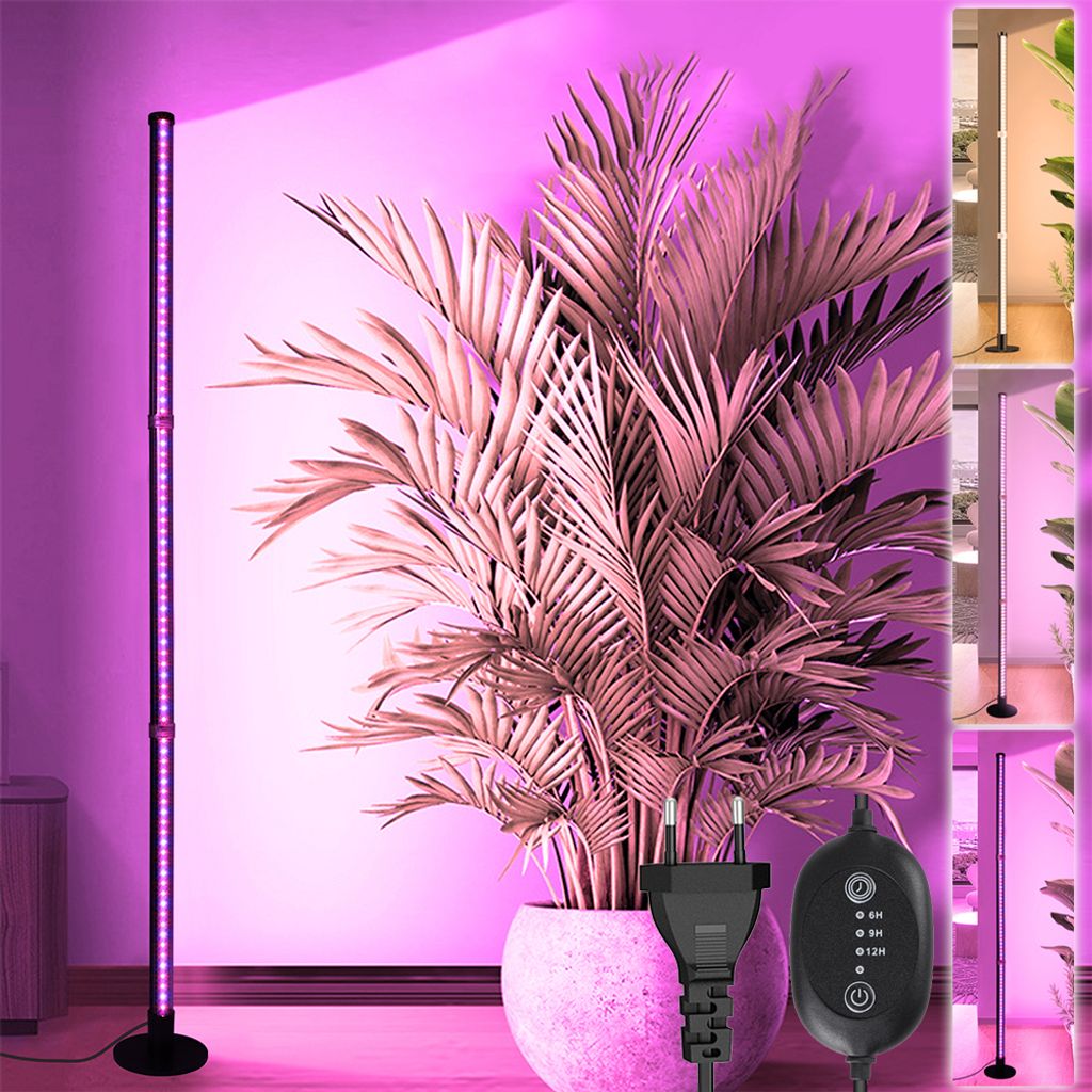 Pflanzenlampe LED Vertikal Stehendes Pflanzenwachstumslicht Vollspektrum 122cm Grow-Lampe für Zimmerpflanzen Blumen Wachstumslampe Pflanzenleuchte