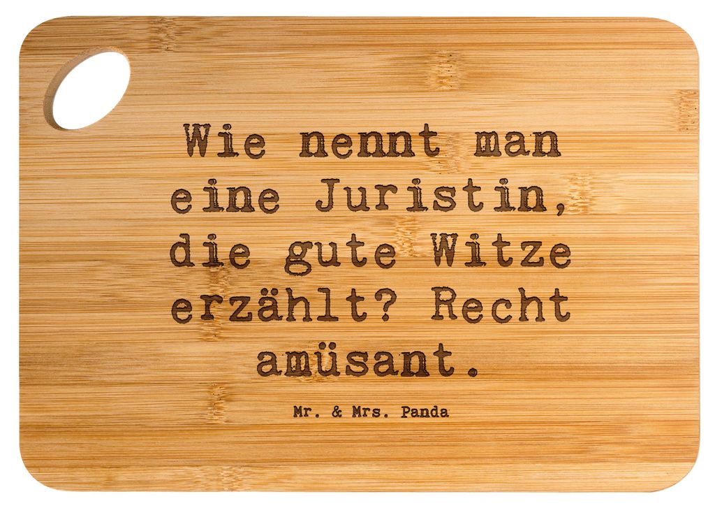 Mr. & Mrs. Panda Schneidebrett Spruch Juristin Humor - Transparent - Geschenk, Schneidbrett Küche, Holzbrett, handgefertigte Geschenke, brotzeitbr...