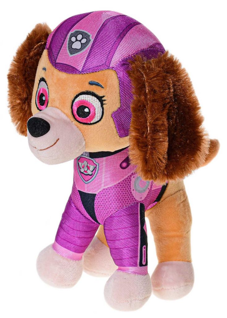 Peluche Marshall Paw Patrol 28 cm - Peluche cane pompiere Immagine del prodotto 