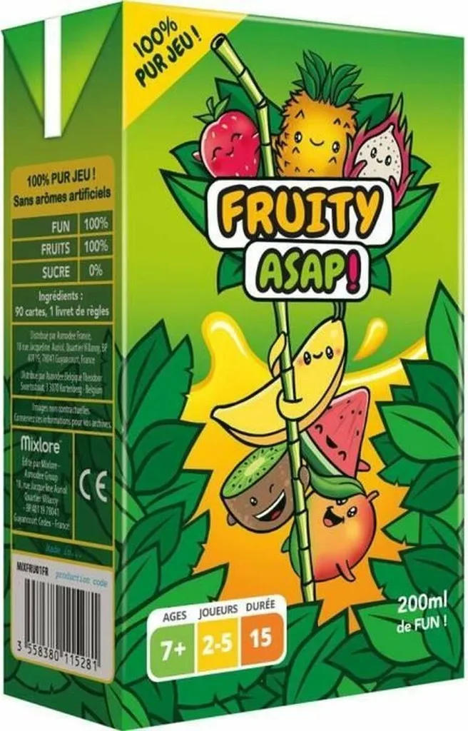Fruity Asap Asmodee jeu d'observation avec défis fruités et colorés
