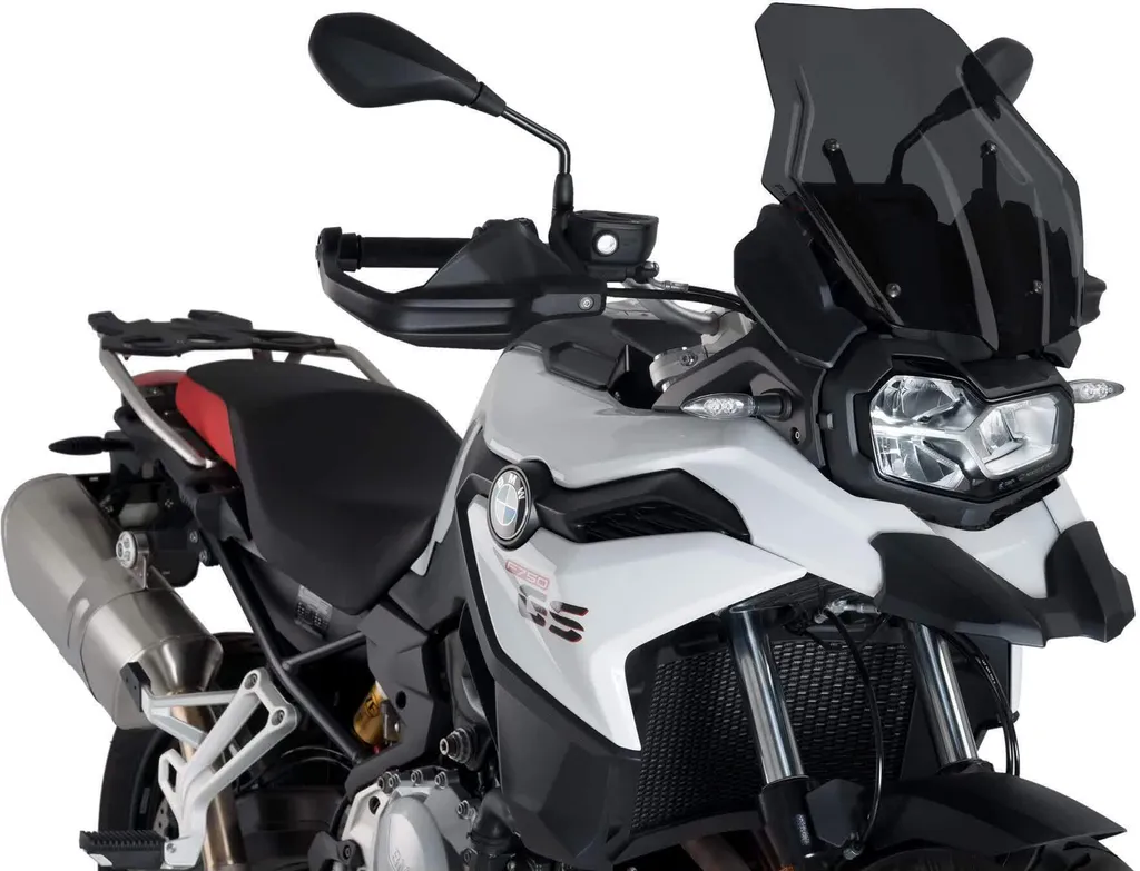 Bulle PUIG 3768F Touring pour BMW F850GS - Visière Haute Fumé Foncé