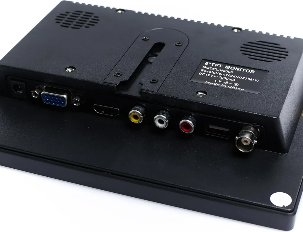 Écran microscope HDMI 8 pouces haute résolution VGA AV pour laboratoire