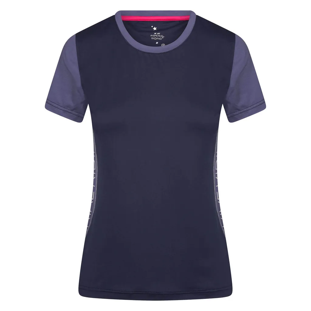 T-shirt d'équitation respirant et maillot de sport bleu S