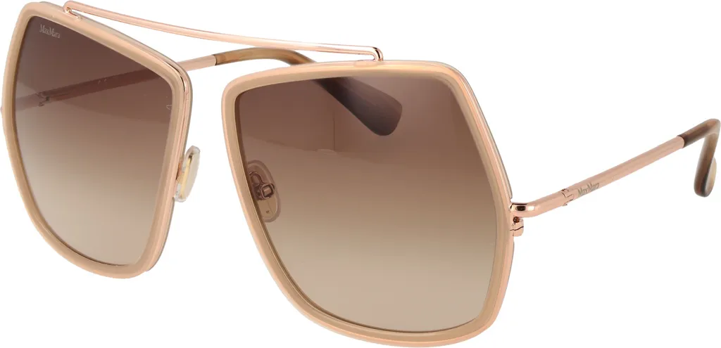 Accessoire été Max Mara Lunettes de soleil MM0060 Femme Beige Mode