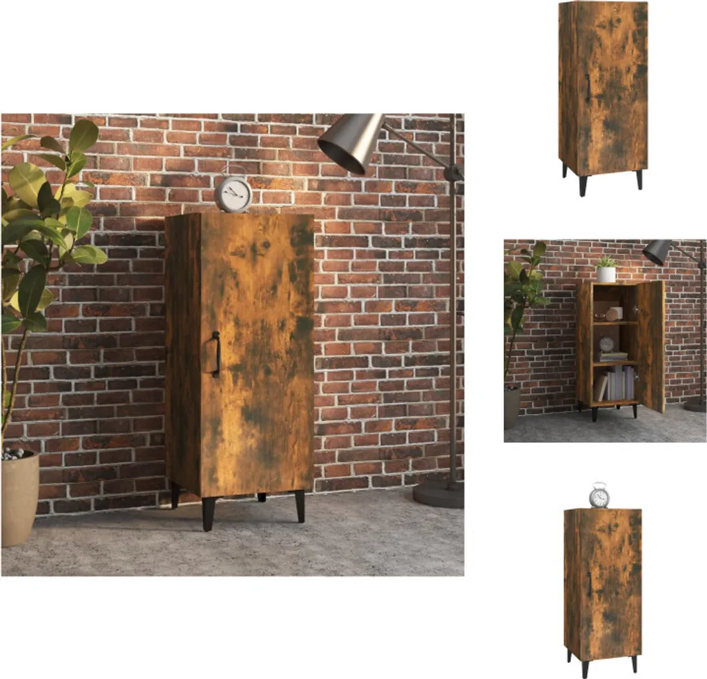 Credenza vidaXL Rovere Affumicato per Soggiorno e Camera