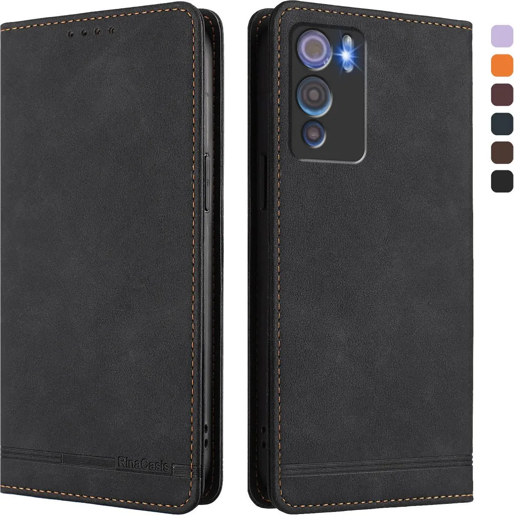 Custodia Doogee N60 Pro Nero - Cover Portafoglio in Finto Cuoio Premium