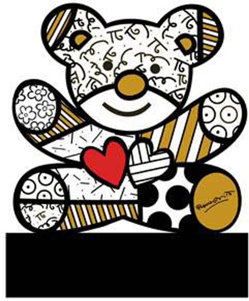 Idée cadeau prestige : Figurine Romero Britto Golden Truly Yours Goebel
