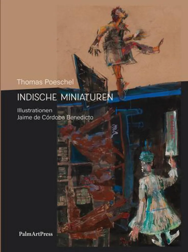 Indische Miniaturen Peinture à la Main Détails Or et Couleurs Vives
