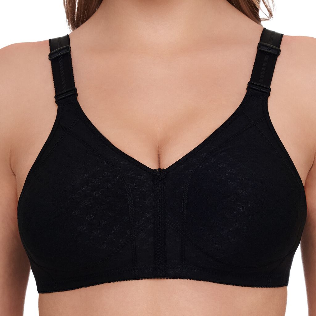 SUSA BH ohne Bügel Topsy plus Modell 9638, Serie Comfort plus (BH Größe: 100 D / Farbe: schwarz)