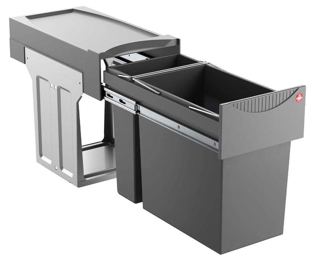 Hailo AS Tandem 24/7 kosz do zabudowy 31 l 3666111 Zdjęcie produktu 