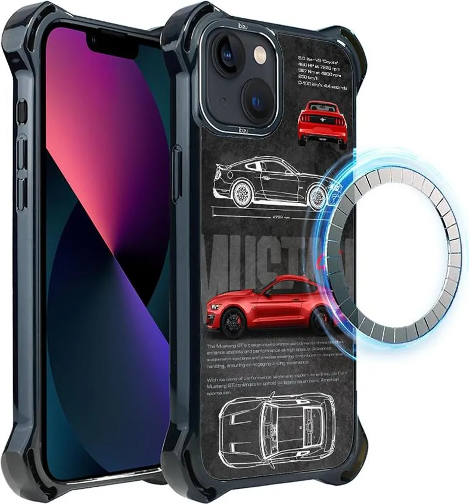 Cover iPhone 13 IBIZU DropGuard Ultra MagSafe GT V8 Coyote - Protezione Top