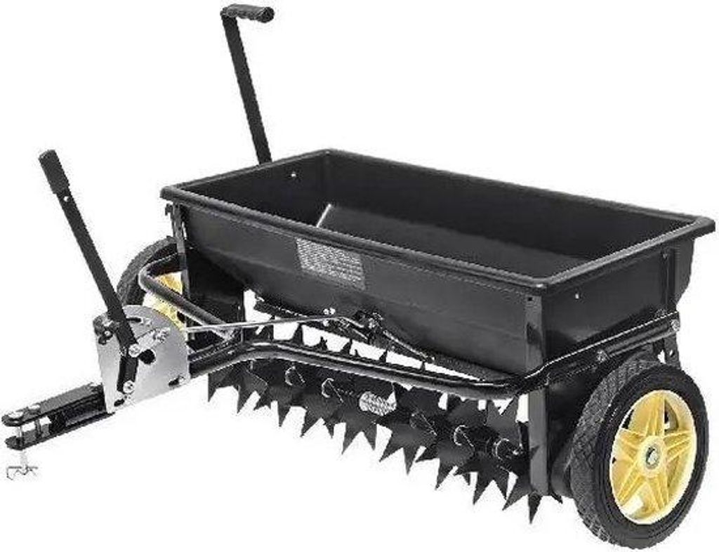 Épandeur d'engrais 45 kg, roues de 10 pouces, noir, Image du produit 