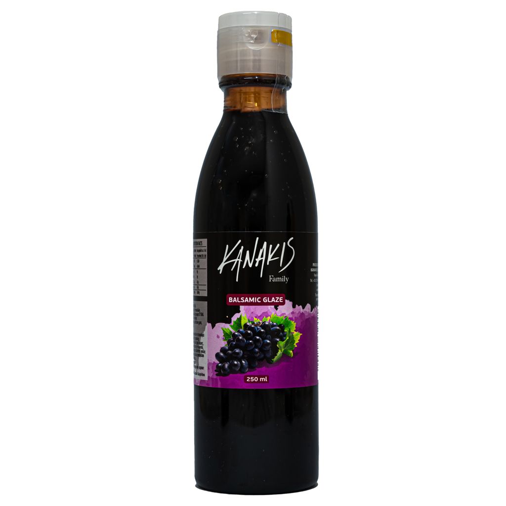 Kanakis | Balsamico-Creme - 250 ML - Glutenfrei - Intensiver Geschmack - Ideal Für Desserts