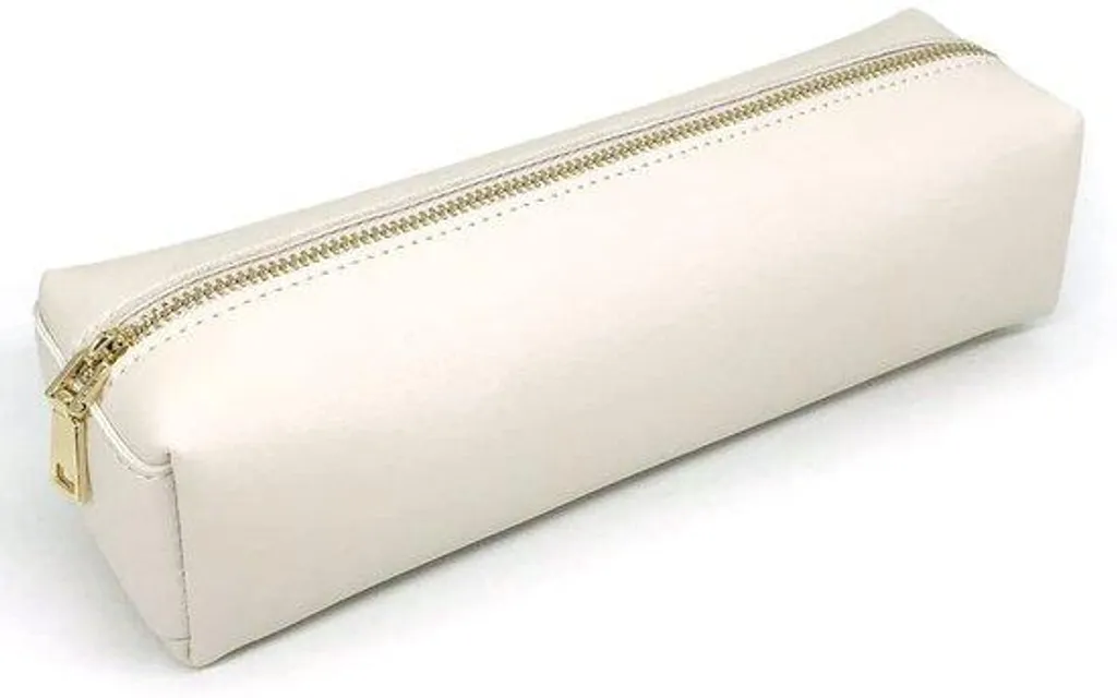 Étui à crayons blanc PU : finissez-en avec le désordre dans votre sac