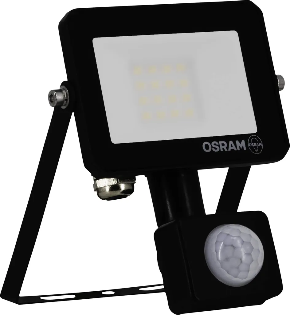 Proiettore LED OSRAM con Sensore 10W 900lm | Faro Esterno 3000K IP65