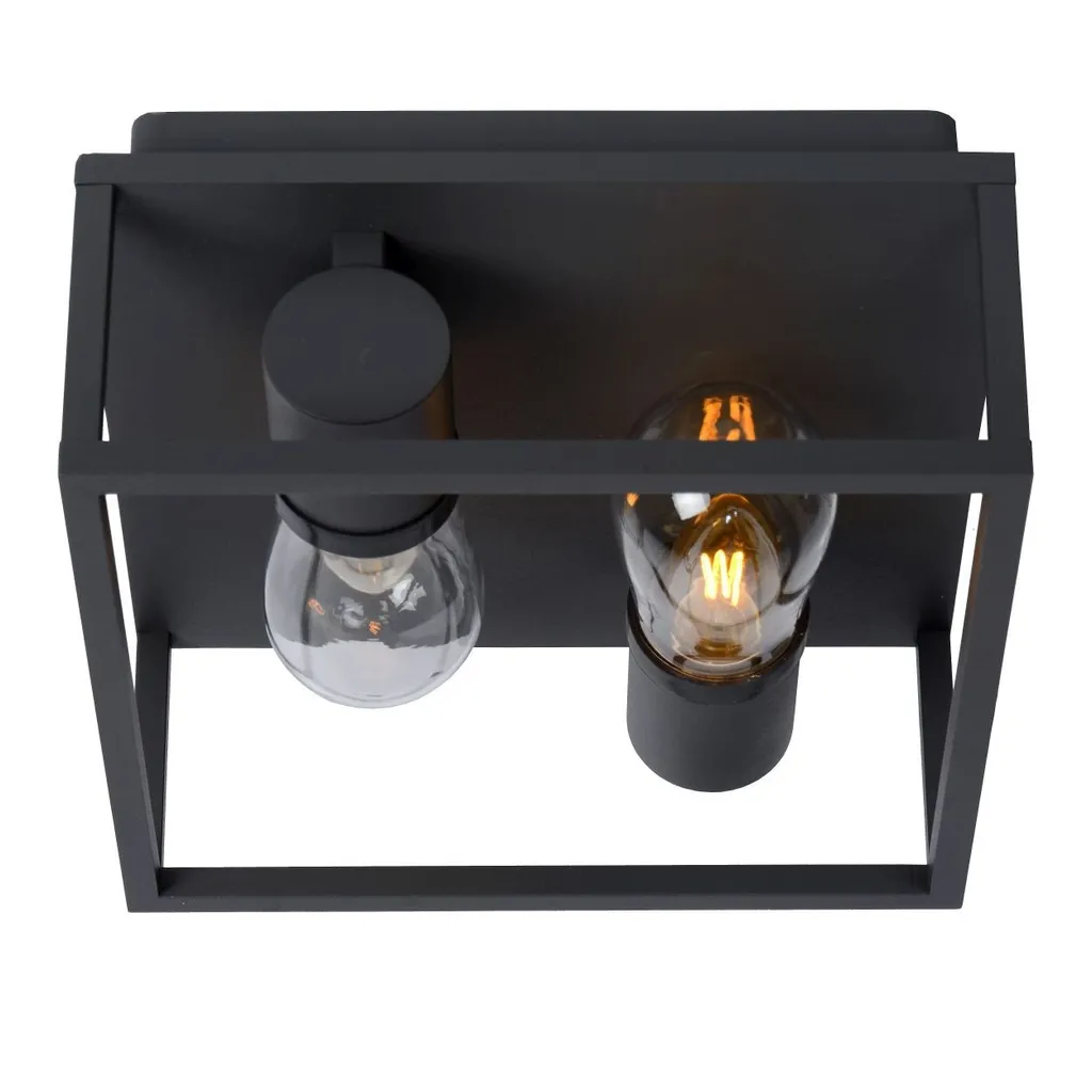 Plafonnier Double Compact Shiny E14 6W CARLYN - Idéal pour Plafonds Bas - 4