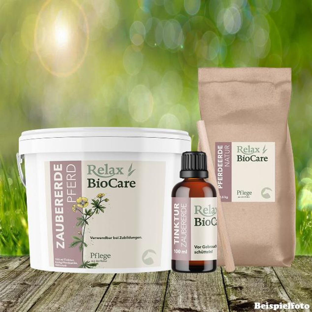 Relax Biocare Zaubererde Pferd 1,2 kg - Verwendbar bei Zubildungen der Haut.