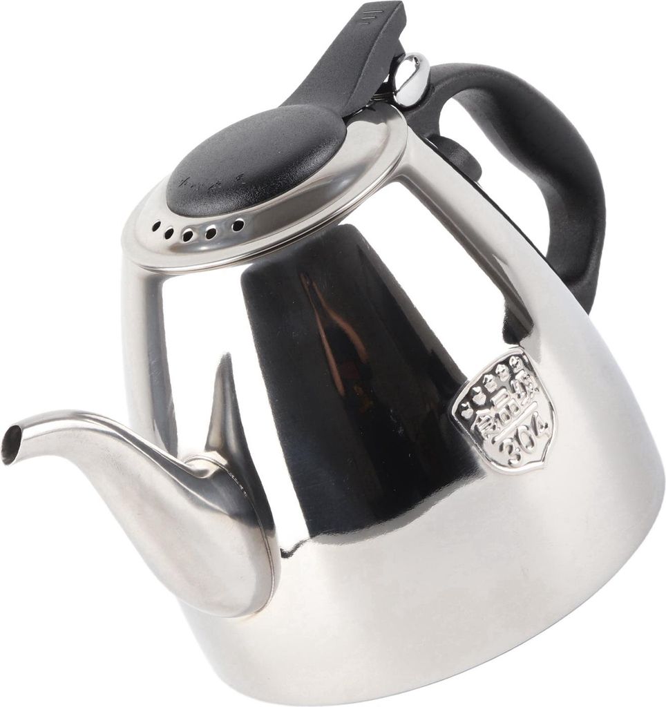 Edelstahl-Teekanne für den Herd, hitzebeständiger Griff, 1,2 l