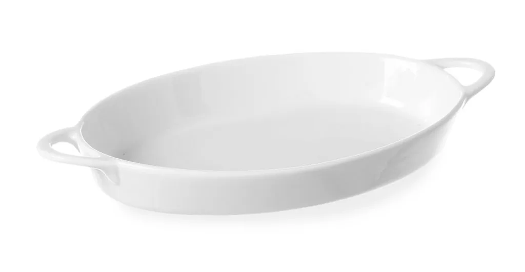 HENDI Stampo da forno con manici ad orecchio, ovale, 0,35L, 262x140x(H)33mm