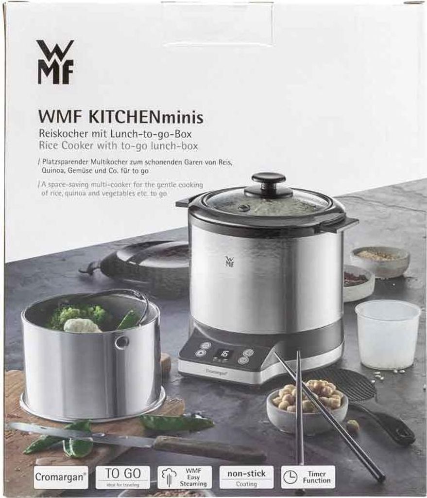 WMF KÜCHENminis Reiskocher mit Lunch-to-go-Box, Edelstahl, Produktbild 