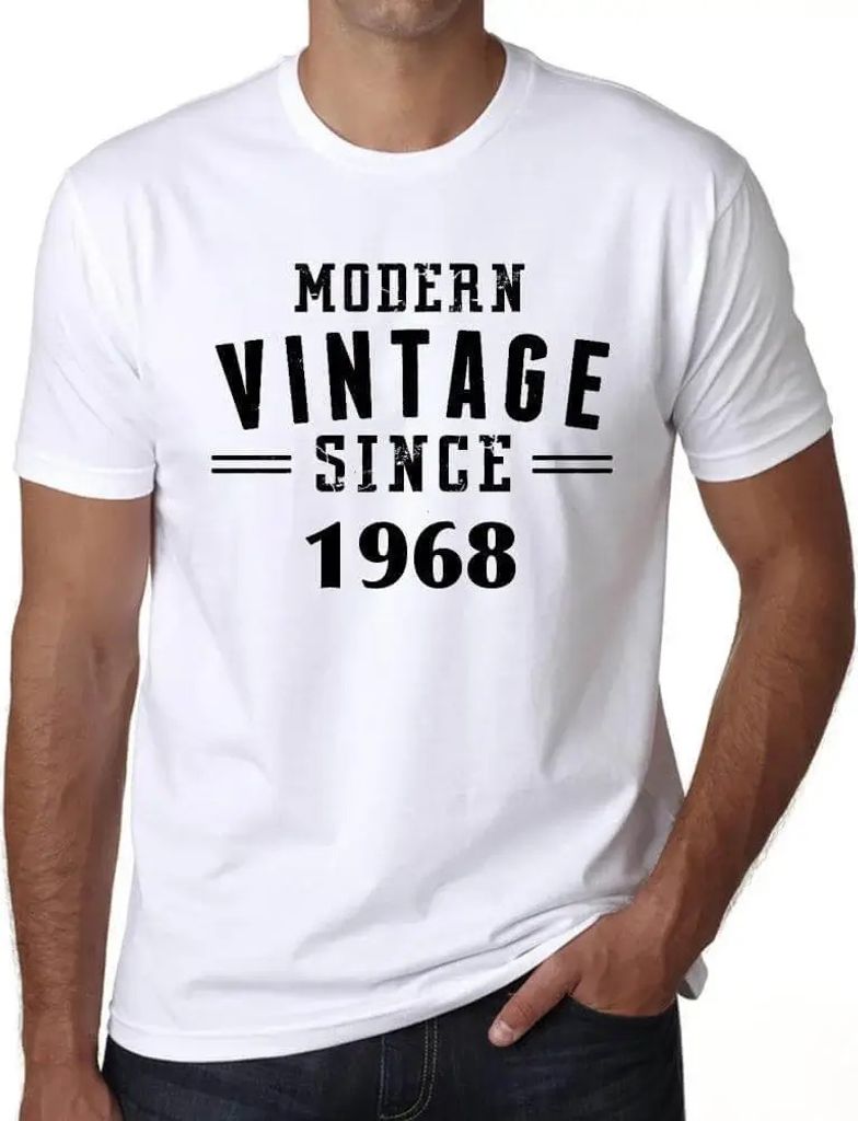 Herren Grafik T-Shirt Moderner Jahrgang seit 1968 – Modern Vintage Since 1968 – Geschenk 56. Geburtstag Jahrestag 56 Jahre Jubiläum 56 Jährig...