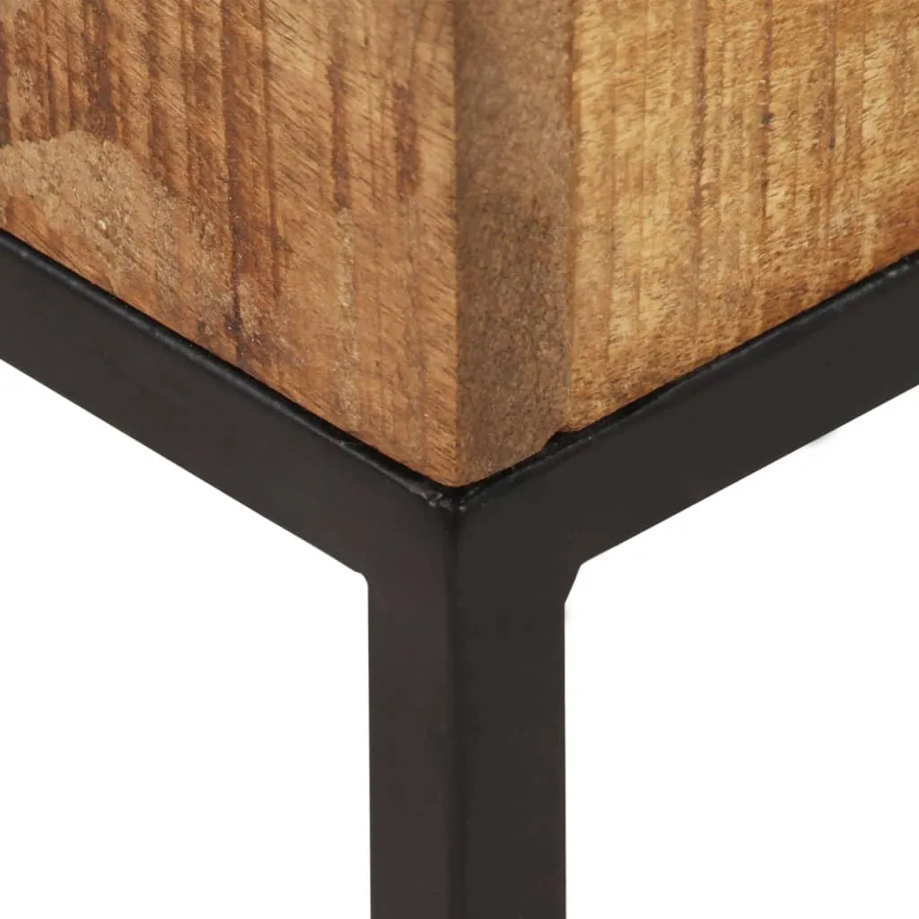 Table d'appoint stable en bois massif pour petits espaces et studios - 4