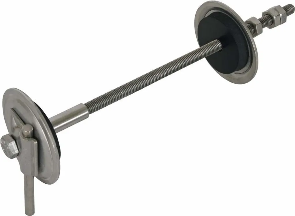 Traversée de terre inox réglable 500-700mm NIRO 478450 pour fondations