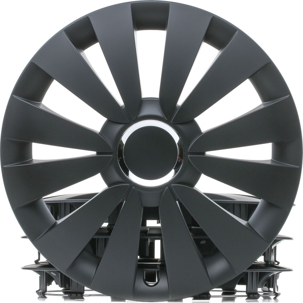 4x 15" Zoll Radkappen Schwarz Radzierblenden Radblenden SKY Produktbild 