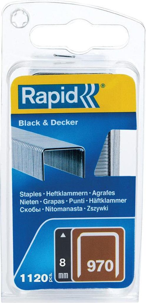 Klammer Nr. 970, 8 mm, verzinkt, 1100 Stück - Rapid