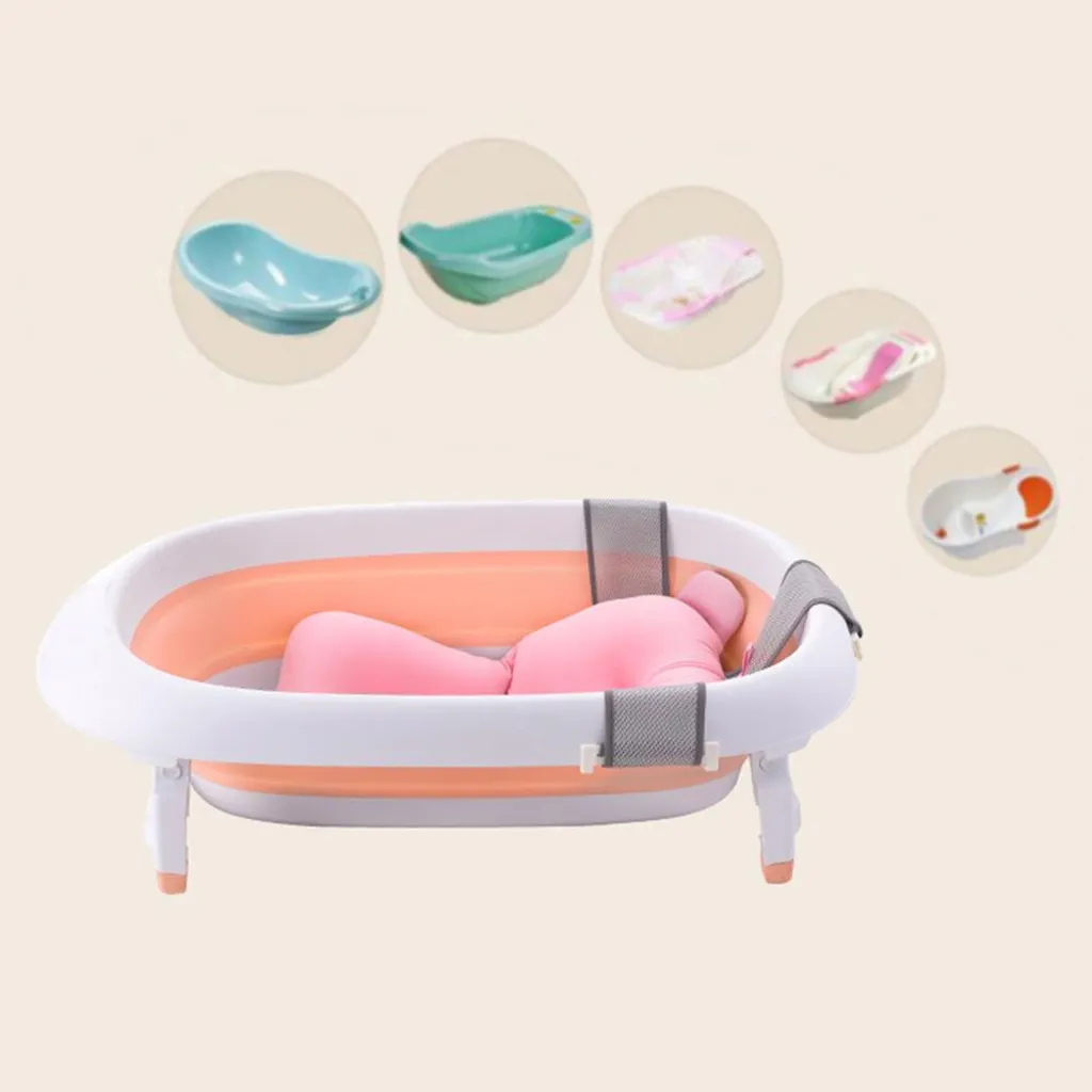 Coussin de bain bébé doux, filet flottant antidérapant avec micro-billes - 4