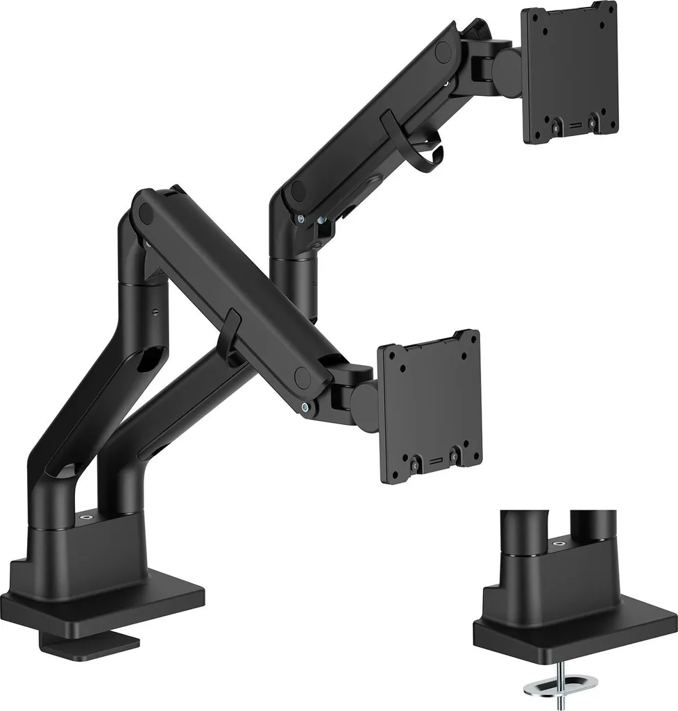 Double support écran articulé 24-45" avec ressort à gaz - Ajustement fluide - 5