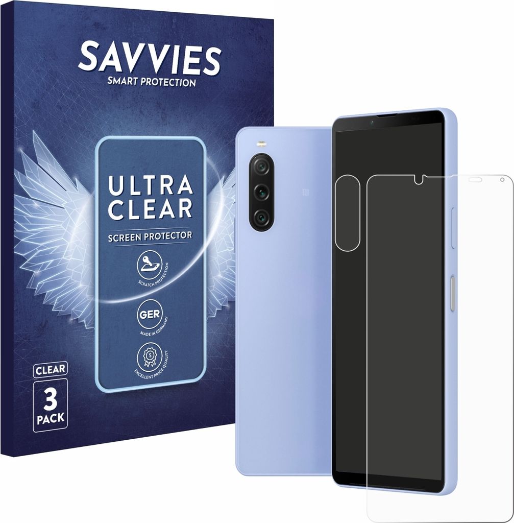 6x Für Sony Xperia 10 V (Display+Kamera) Schutzfolie Produktbild 
