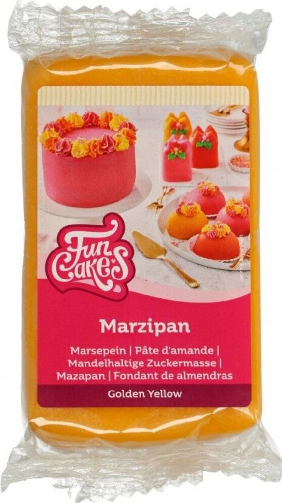 FunCakes Mandelhaltige Zuckermasse Golden Yellow 250 g