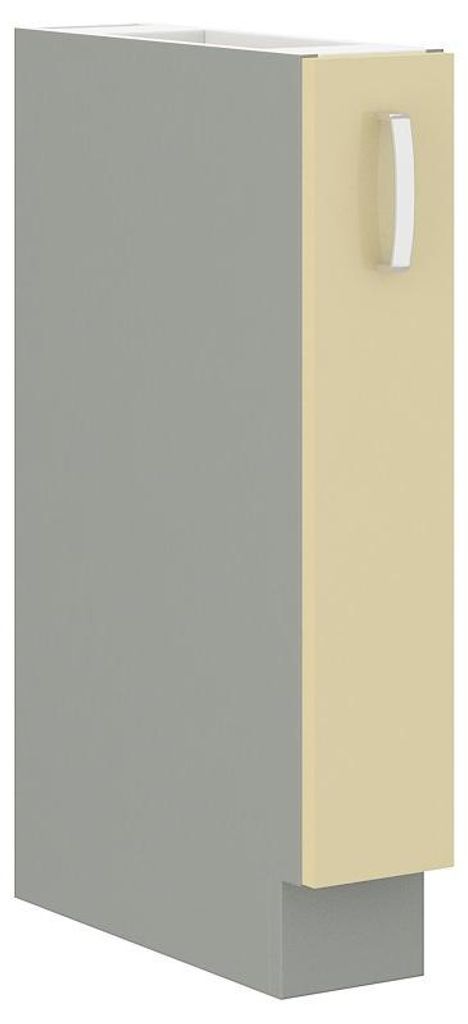 ULLERIKE Auszugsschrank – Breite 15 cm, Creme/Grau Produktbild 
